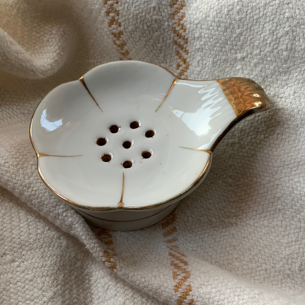 Vintage Floral Tea Strainer